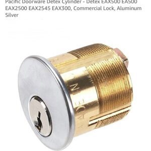Pacific Doorware Mortise Cylinder for Detex Exit Alarms (EAX500, EAX2500 Series) – Aluminum Silver