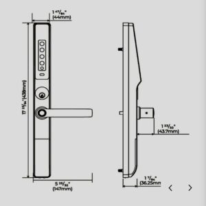 Lockly Guard™ Defender 238LM Doorman Edition – Smart Retrofit Lever for Glass & Aluminum Storefront Doors