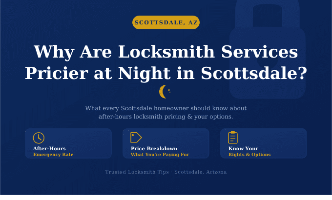 Read more about the article Why Are Locksmith Services Pricier at Night in Scottsdale?